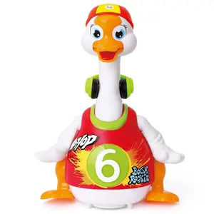 212 MAIN Interactive Musical Light Up Cat Toy - Dancing Hip Hop Goose, Developmental, Fun, Red
