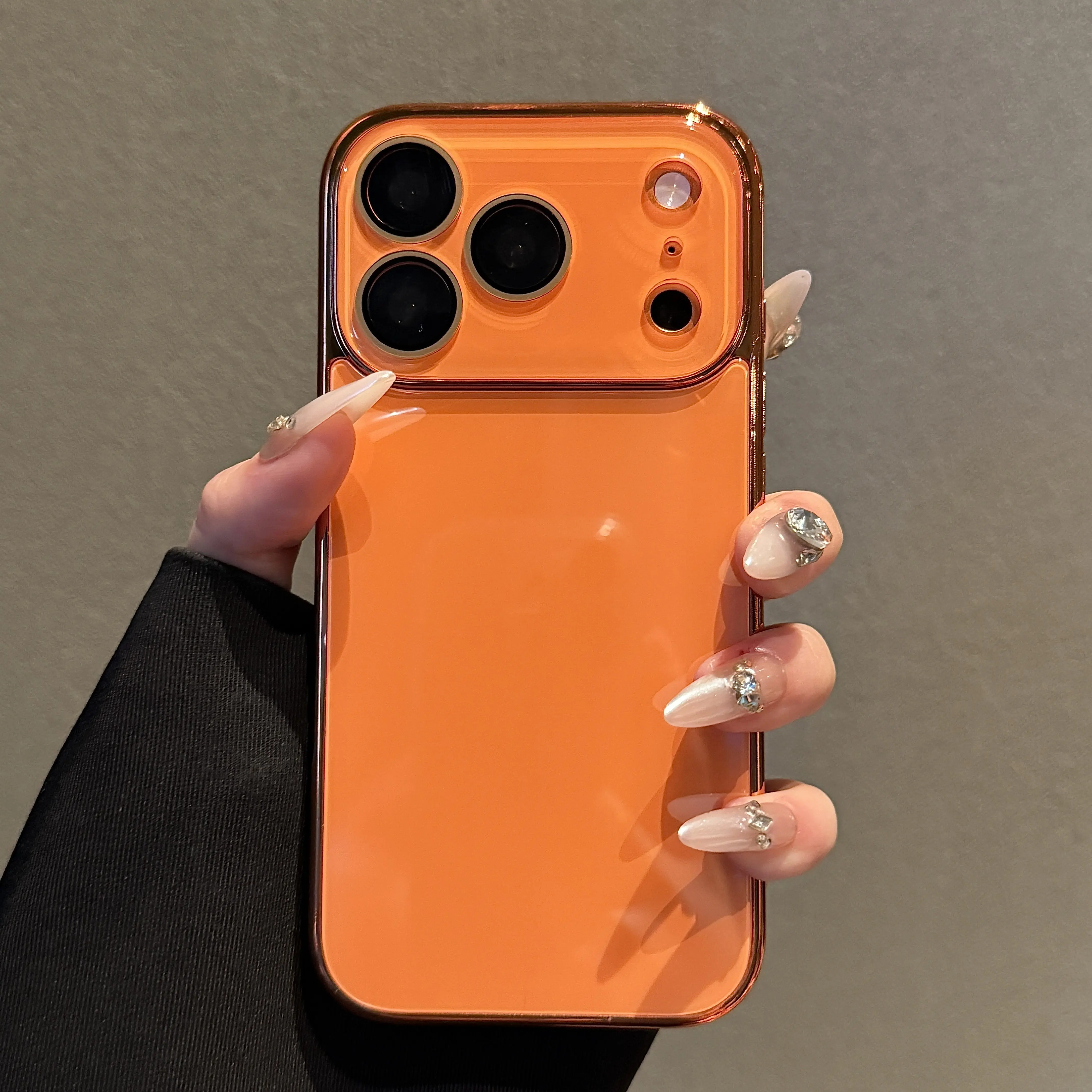 Electroplated TPU & Polycarbonate Smartphone Case - Waterproof, Shockproof, Anti-Fall Cellphone Accessory with Original Color Finish, Full Camera Lens Protection for iPhone 17/16/15/14/13/12 Pro Max, Father’s Day Gift Idea