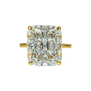 5CT  Moissanite Synthetic Radiant Cut Stackable Ring VVS1 Clarity Hypoallergenic Band  for Women & Men Wedding Engagement Birthday Gift Anniversary Prom Party Holiday Date Casual Bling Iced X0 A0 S0