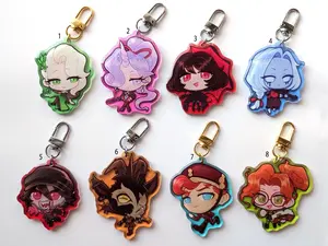 Deadlock Acrylic Keychains | 2.5"-3.5" | Mina, Celeste, Billy, Paige, Geist, Doorman, Drifter, Vindicta