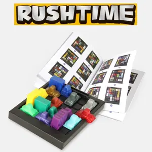 Rush Time Traffic Jam Logic Puzzle Game - 182 Levels Educational Brain Teaser Toy for Kids & Adults (Ages 8+) | STEM Strategy Board Game with Colorful Cars, Travel-Friendly Unblocking Brain Game for Family/Classroom/Travel
