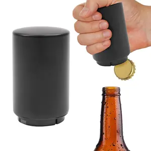 Magnetic Beer Bottle Opener, 1 Count Portable Press Type Bottle Opener, Creative Bottle Cap Remover, Kitchen Utensils & Gadgets