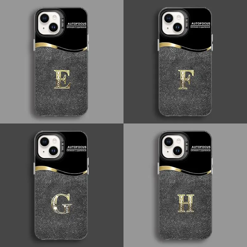 Suitable for [iPhone 13] New high-end crown letter glass mobile phone case new business simple explosion-proof mobile phone case affordable anti-fall anti-fingerprint-888