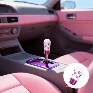 Rose Pink Valentine's Day Limited Edition Love Gear Shifter Car Universal Gear Shifter Manual Gearhead Shift Knob