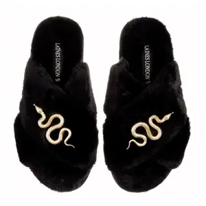 Gold Serpent Slippers