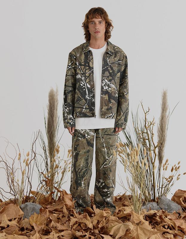 RSQ Mens Straight Camo Utility Pants