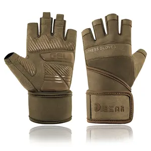 Summer fitness gloves wrist guards sports non-slip half finger universal dumbbell training outdoor comfortable and practical knuckle protection warm  gloves wrist wrap support guantes  antideslizantes