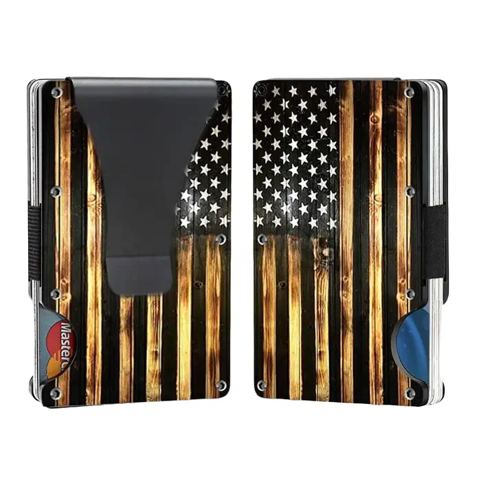 Rfid Minimalist Credit Card Holder & Money Clip Slim Wallet for Men - RFID Blocking Technology, Slim Design, Removable, Classic Style