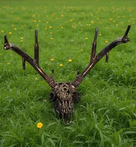 "Industrial Stag" sculpture