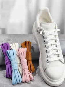 Elastic Shoelaces with Press Button Buckle, No Tie Lazy Shoe Laces for Men & Women, Flat Elastic Shoelace Helper