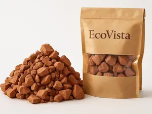 Natural Red Edible Clay Chunks - Organic, Pure, Ideal for Eating and Skin Care - 4 oz (114gm).