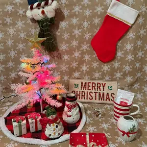 White Christmas Decor Box | Small Space Holiday box