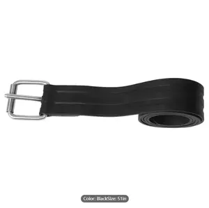 HiTurbo Rubber Weight Belt For Freediving, Sucba Diving, Spearfishing (length:51") Diving Accessories Equipment