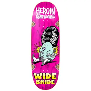 Heroin Skateboard Deck Wide Bride (Assorted) 10.4" x 32.4"