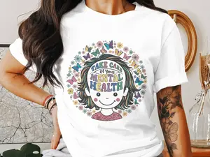 Take Care of Your Mental Health T-Shirt – Inspirational Self-Care Tee