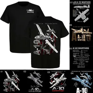 [Collection] A-10 Warthog, A-10 Thunderbolt II, Fairchild Military T-Shirt, Technical Specs, Blueprint Graphic Tee, Aviation Enthusiasts, Pilots, Veterans, GAU-8 Avenger, USAF.