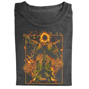 The Drippy Souls Midra Lord of Frenzied Flame Graphic T-Shirt, Elden Ring Shirt, Game Shirt, Gift For Woman and Man Unisex T-Shirt, 100% Cotton, Unisex Shirt Menswear Womenswear Streetwear Cotton Comfort