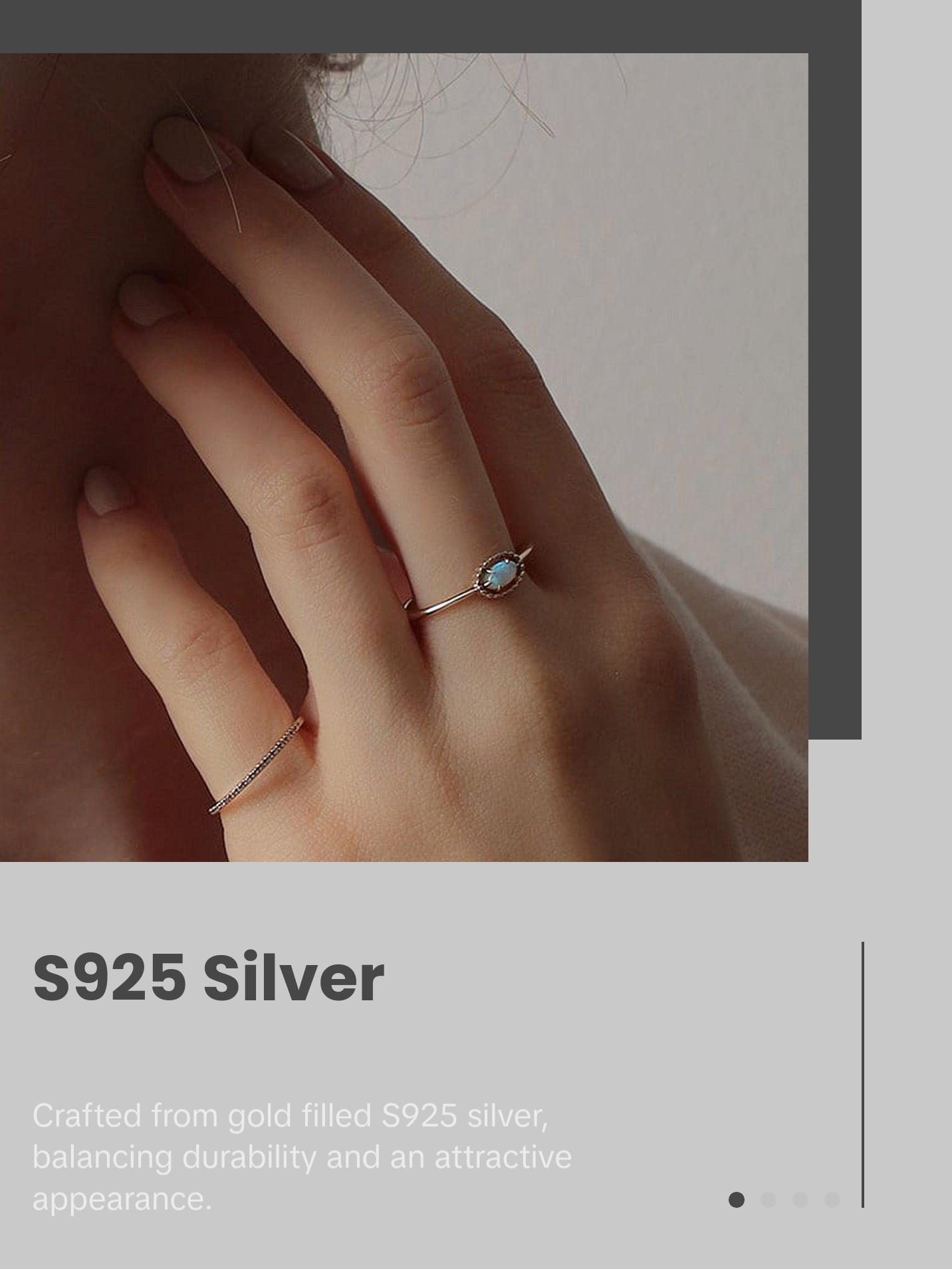 Opal Oval Cut Adjustable Ring