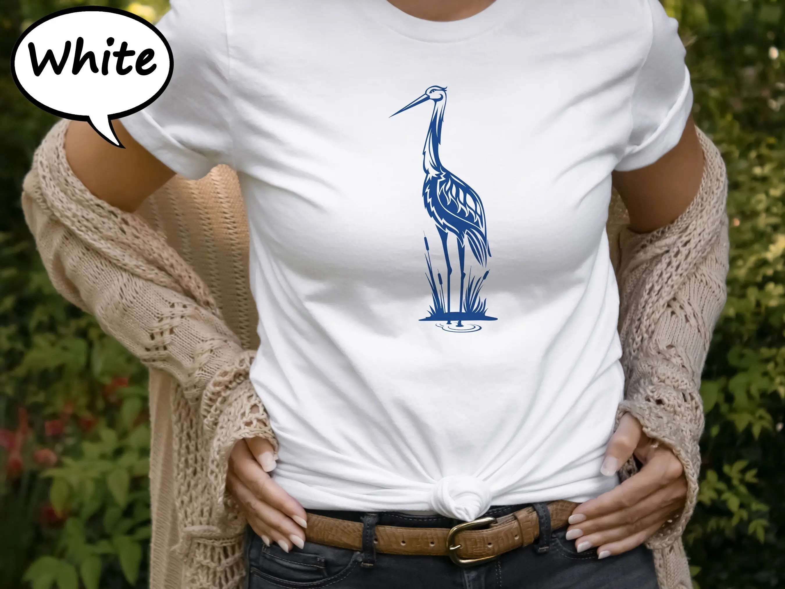 Blue Heron Shirt, Vintage Blue Heron T-Shirt, Gift Tee for Birdwatcher, Great Blue Heron Shirt, Bird Nerd Shirt, Bird Lover Shirt