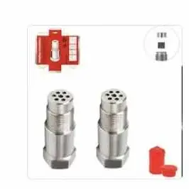 Automotive Oxygen Sensor 1/2/4 Pack Mini Oxygen Catalyst Sensor M18X1.5 For Automobile Silver Stainless Steel Car Accessories 2-Pack