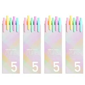 Kaco 20 Pieces Gel Pens Black Refill, Quick Dry Retractable Rolling Ball Pens...