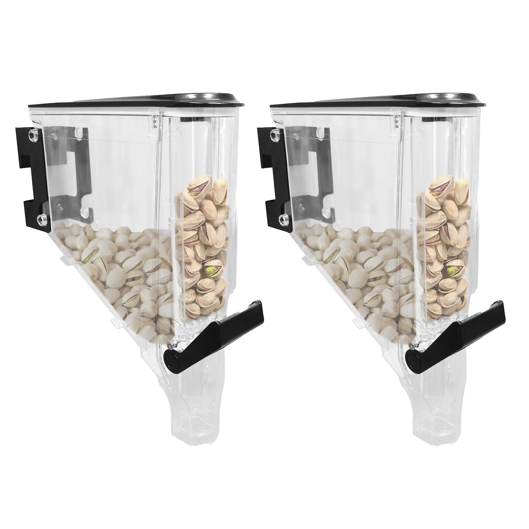 FixtureDisplays® 1.6 Gallon Gravity Bin Food Dispenser Cereal Dispenser Candy Dispenser 15773-2PK-NF