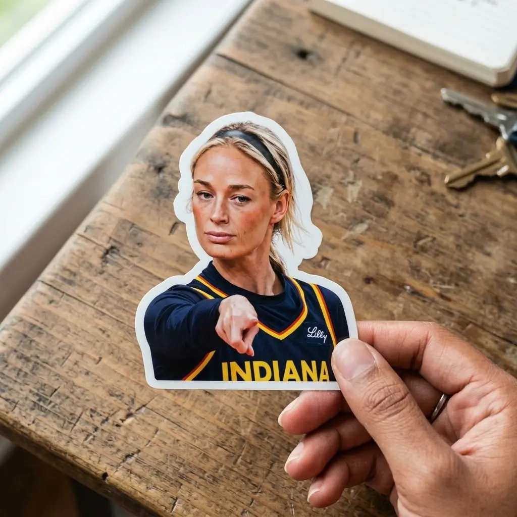 Sophie Cunningham Sticker, Sophie Basketball Point Guard Sticker Sticker, Funny Basketball Fan Decal, Athlete Gift, Waterproof Sports