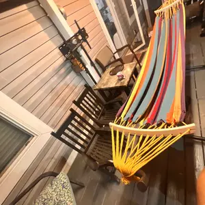 Hammock with Stand Included 450lb Capacity Steel Stand, Premium Carry Bag Included and Two Anti Roll Balance Beam