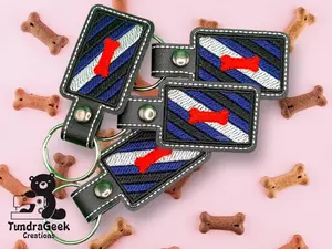 Pup Pride Flag Keychain