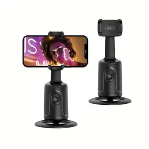 Auto Face Tracking Gimbal Stabilizer, 360° Rotation Desktop Handheld Gimbal for Live Streaming, Phone Accessories for Home & Office Use, Selfie