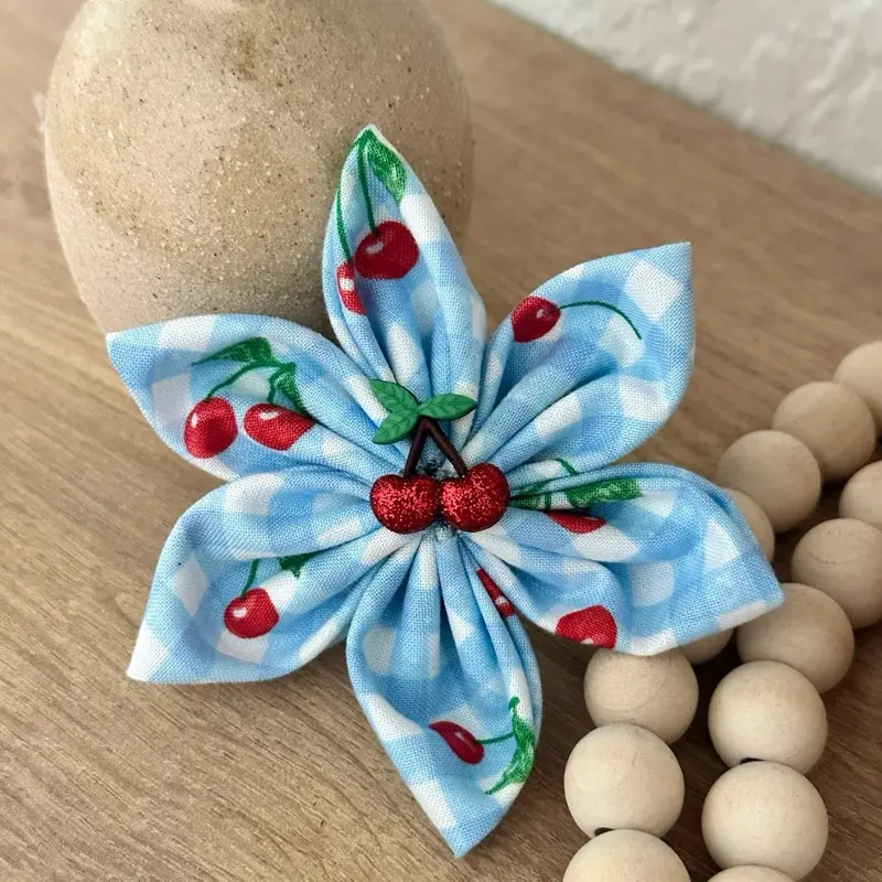 Handmade Cotton Collar Flowers - 3 inch or 4 inch
