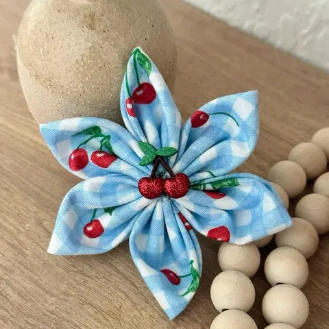 Handmade Cotton Collar Flowers - 3 inch or 4 inch