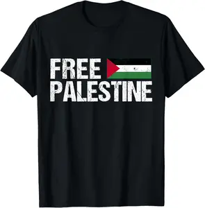 100% Cotton Fashion Garment Palestine Flag Free Palestine T-Shirt