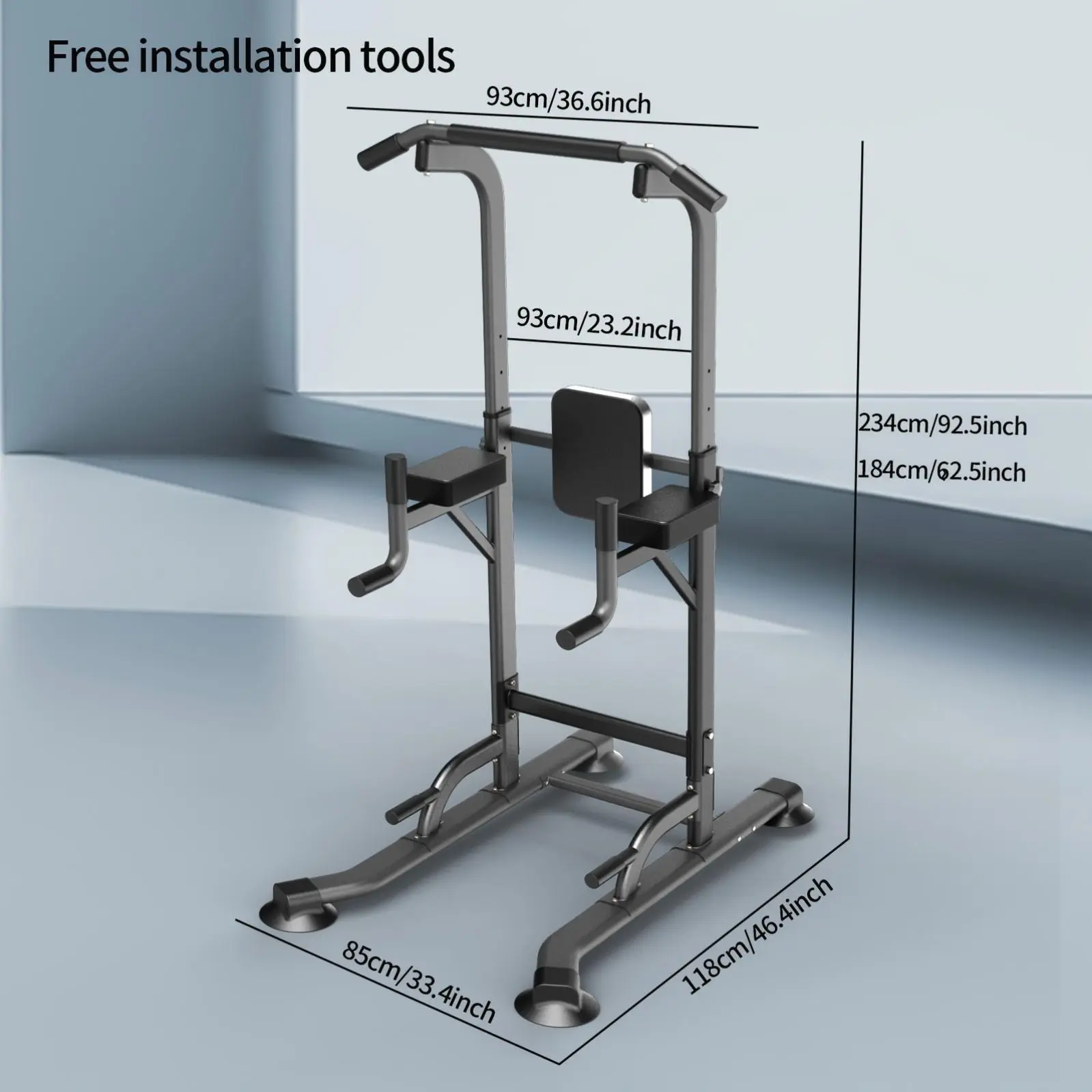Multifunctional fitness equipment Horizontal adult bar for adults Pull-up device for  Single parallel bar frame