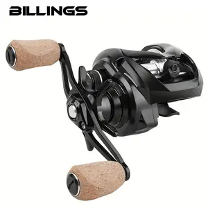 BILLINGS TR200 Series 7.3:1 Gear Ratio Baitcasting Reel, 18LB Max Drag Baitcasting Reel, Fishing Reel for Freshwater Saltwater, Fishing Accessories, Fishing Equipment, Fishing Supplies, Fishing Tackle, Fishing Gear Set