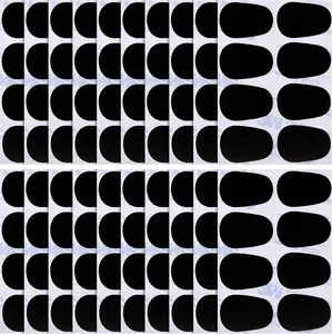 Boao 160 Pcs 0.8Mm Thick Saxophone and Clarinet Mouthpiece Cushion Sax Mouthpiece Patches Pads Cushions Thick Rubber with Strong Adhesive for Beginners Musicians - Black