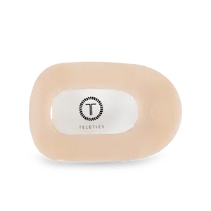 Almond Beige Medium Flat Round Hair Clip