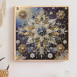 Adult DIY Diamond Painting Kit, Beginner Friendly, Flower Series Colorful Pattern, Irregular Shape Crystal Art, Holiday Gift, 30x30 Cm Unframed