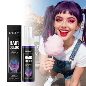 EELHOE Purple Temporary Hair Spray - Natural Color Brightening Moisturizing Volumizing Hair Spray Hair Dye