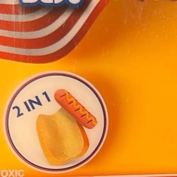 Squeeze Hot Dog Stress Relief Fidget Toy, Food-Shaped Sensory Fidget Accessory for Anxiety Relief