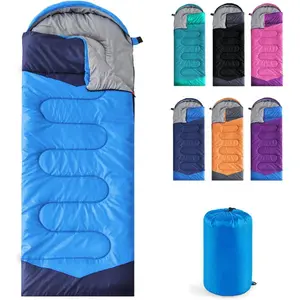 Camping Sleeping Bag Season Warm & Cool Weather - Summer Spring Fall Lightweight Waterproof for Adults Kids - Camping Gear Equipment, Traveling, and Outdoors