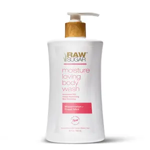 Raw Sugar Moisture Loving Body Wash, Watermelon + Fresh Mint, 40 Fl Oz Raw Sugar LLC.