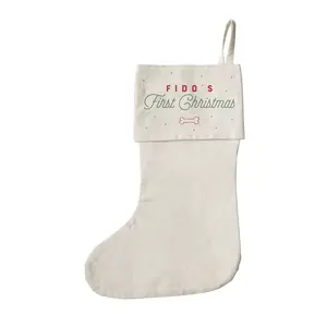 Personalized Name Dog First Christmas Christmas Stocking