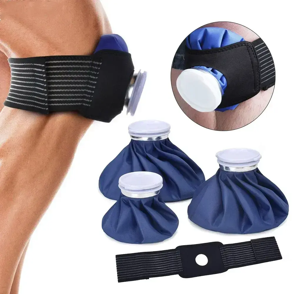 Professional Ice Bag Bandage with Reusable Ice Bag Pack for Arm Calf Knee Ankle Shoulder Neck Sprained and Cold Compress