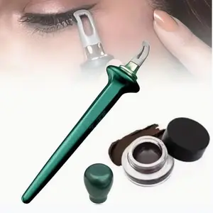 Eyeliner Applicator Kit, Silicone Eyeliner Tool with Eyeliner Cream, Reusable. Beginner-friendly, effortless application