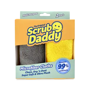 Scrub Daddy Microfiber Cloths - Pack of 2 for Household Cleaning Towel