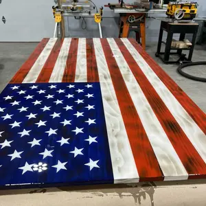 Wooden flag veteran wall decoration decor stars stripes patriotic custom flag cnc onefinity Wooden Room Banners Backdrop