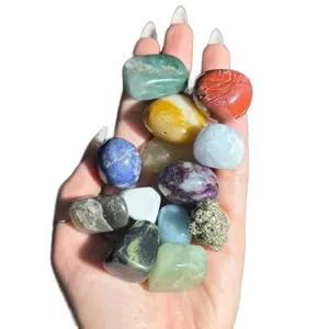 Mystery Intention Crystal Tumble Stone, 1 Pc - Sapphire & Sage