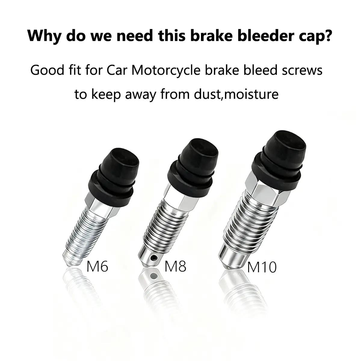 Brake Bleeder Kit,Brake Fluid Bleeder Kit Includes 2PCS Brake Bleeder Hose,One Way Check Valve,Universal Break Bleeder Kit Car Accessories for Car Motorbike Bike
