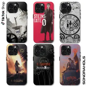 Steins Gate Okabe Rintarou Mad Scientist Hououin Kyouma Phone Case, Makise Kurisu Shiina Mayuri Phone Cover, D Mail Akihabara Sci Fi Sern Anime Manga 17 Air Pro Max